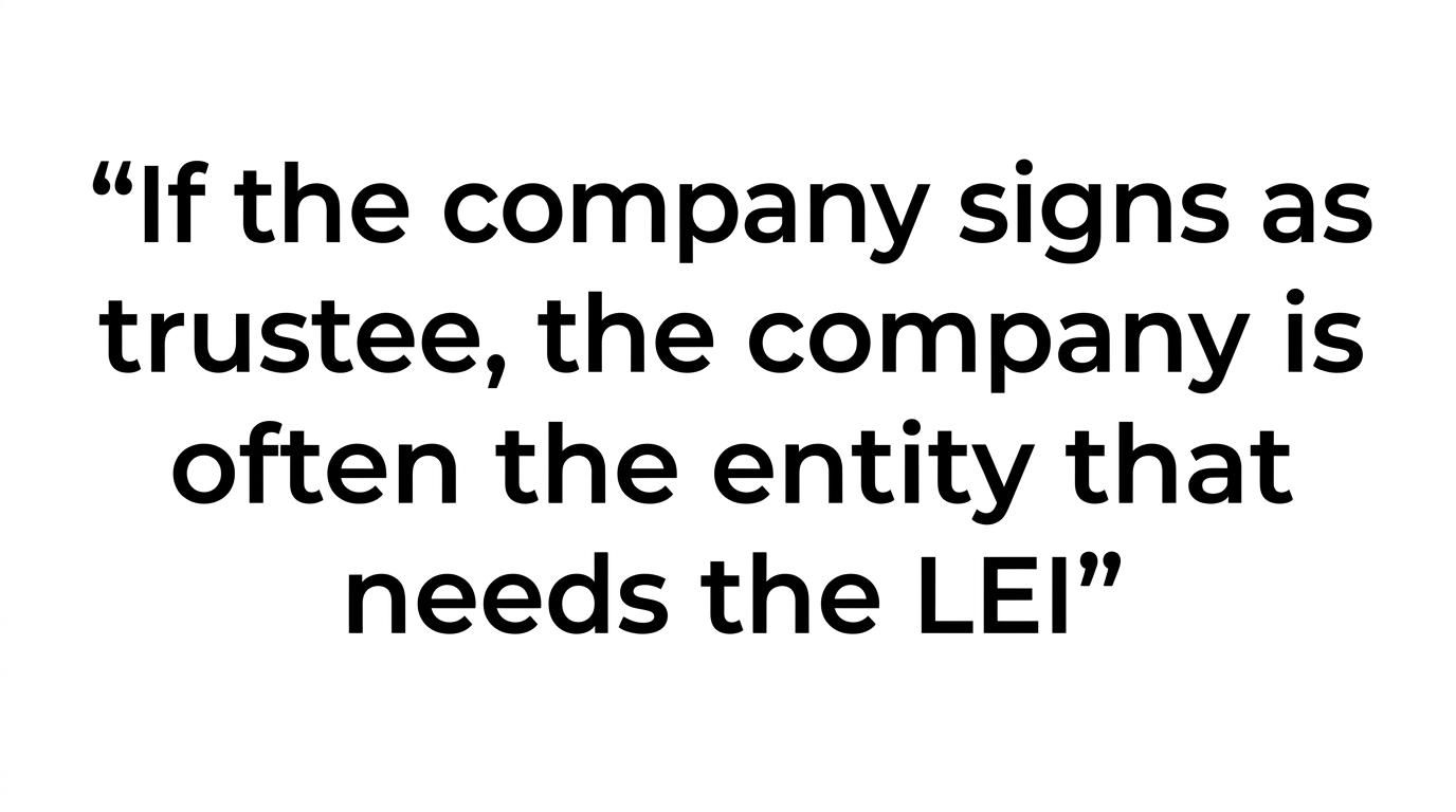 Quote highlight featuring the article’s closing takeaway about identifying which legal entity is actually transacting.